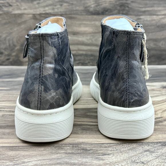 Sofft Portland 9.5M Sporty Ankle Bootie Sneaker Waterproof Leather Black Camo - Picture 5 of 12